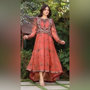 Elegant Embroidered 3 pc Dress